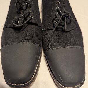 Perry Ellis Charcoal Lace-Up Men's Shoes